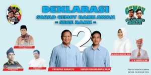 Squad Gemoy “Rank Awak” Batam Deklarasi Dukungan ke Prabowo-Gibran