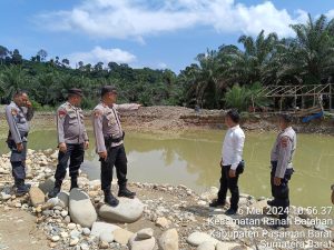 Polisi Cek Lokasi Tambang Emas Ilegal di Ranah Batahan Pasaman Barat