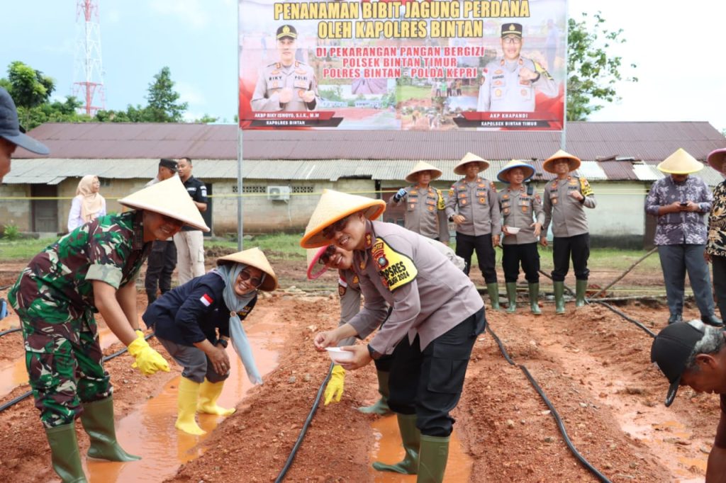 Polres Bintan Launching Gugus Tugas Pangan Mandiri