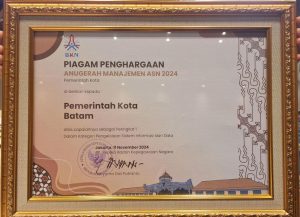 Anugerah Manajemen ASN 2024, Batam Terbaik 1